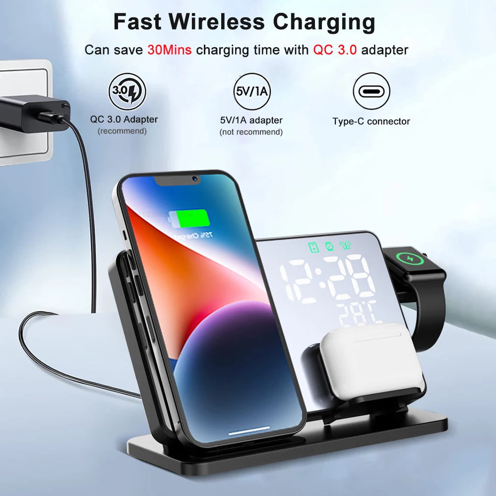 Wireless Charger 3 in 1 For iPhone Fast Charging